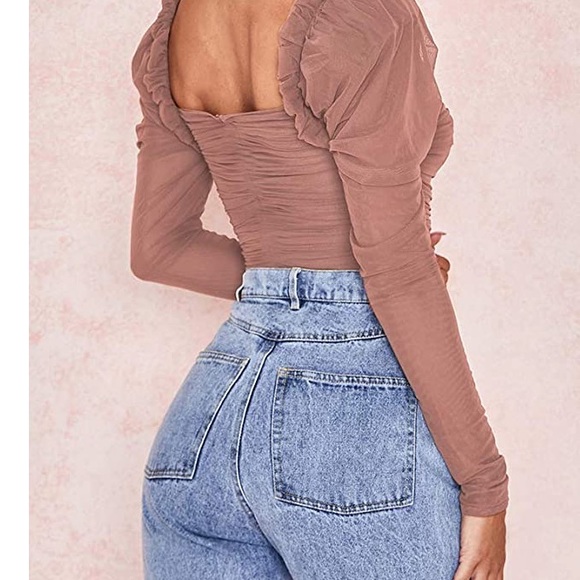 ❤️❤️❤️Valentines Date Night Pink Bustier Bodysuit - Picture 3 of 3